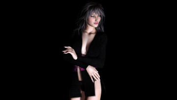 Картинка 3д+графика люди+ people взгляд девушка фон