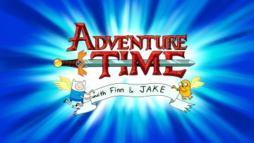 Картинка мультфильмы adventure+time finn заставка джейк время приключений adventure time финн jake крылья меч with and