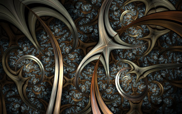 Картинка 3д+графика фракталы+ fractal цвета фон узор