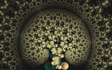 Картинка 3д+графика фракталы+ fractal фон цвета узор