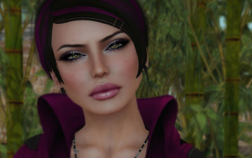 Картинка 3д+графика портрет+ portraits взгляд фон девушка