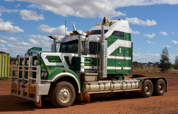 Картинка автомобили kenworth тяжелый грузовик седельный тягач