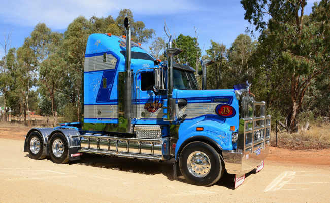 Обои картинки фото автомобили, kenworth, тяжелый, грузовик, седельный, тягач