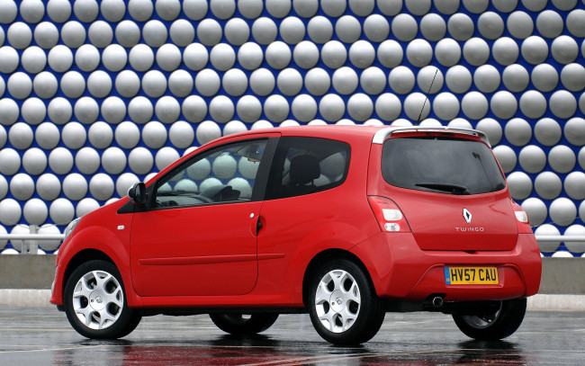 Обои картинки фото автомобили, renault, красный, twingo, uk-spec, gt