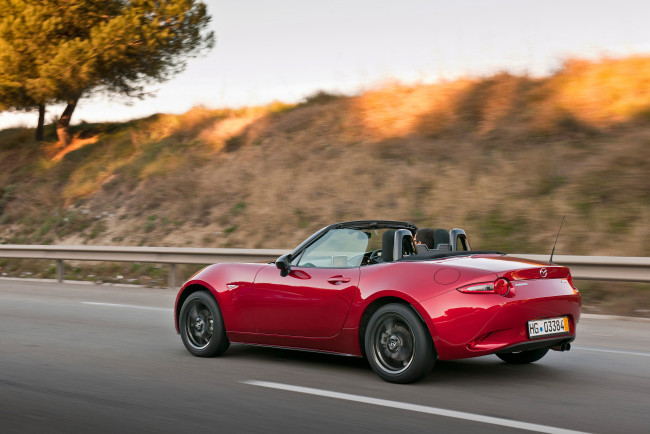 Обои картинки фото автомобили, mazda, красный, 2014г, nd, roadster