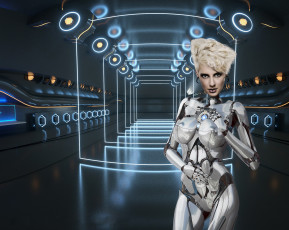 Картинка фэнтези фотоарт взгляд фон девушка