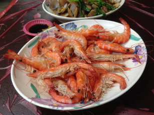 Картинка еда рыба +морепродукты +суши +роллы креветки