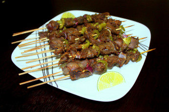 Картинка еда мясные+блюда шашлык