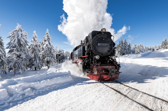 обоя техника, паровозы, паровоз, рельсы