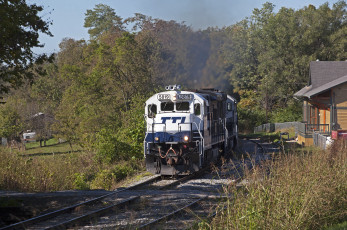 Картинка техника поезда локомотив состав рельсы
