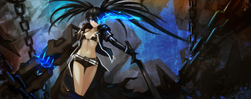 Картинка аниме black+rock+shooter black rock shooter kuroi mato hanshu
