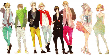 Картинка аниме hetalia +axis+powers арт парни