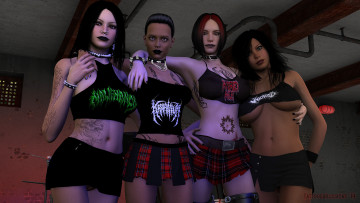 Картинка 3д+графика люди+ people фон взгляд девушки