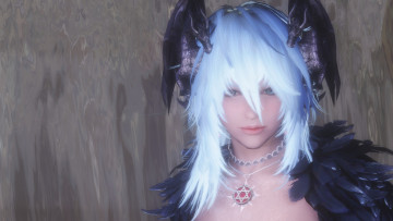 обоя 3д графика, существа , creatures, фон, взгляд, девушка