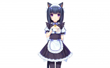 Картинка аниме nekopara девушка взгляд фон