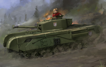 Картинка автор +akasaai аниме girls+und+panzer girls und panzer darjeeling