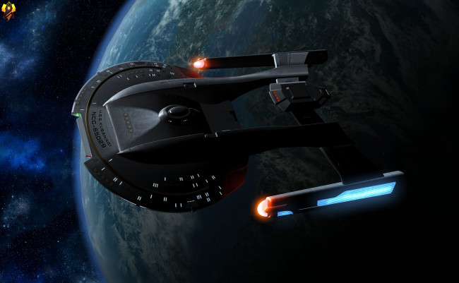 Обои картинки фото космос, арт, полет, вселенная, планета, космический, корабль