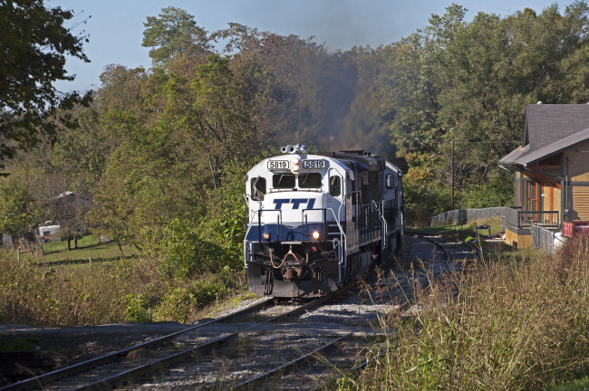 Обои картинки фото техника, поезда, локомотив, состав, рельсы