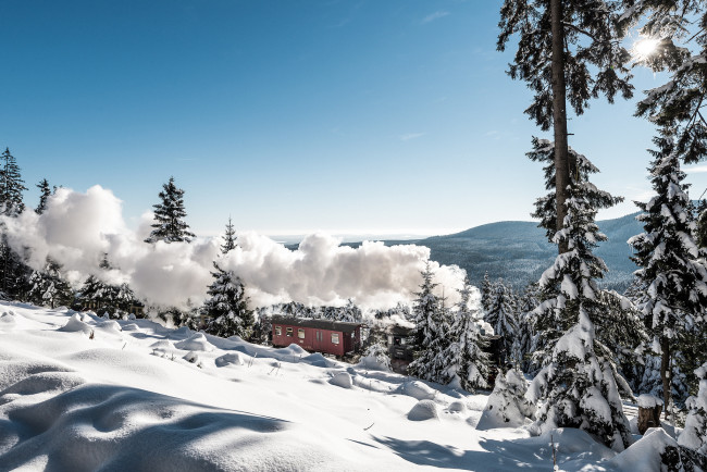 Обои картинки фото техника, паровозы, паровоз, рельсы