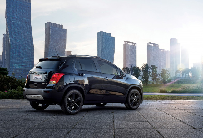 Обои картинки фото автомобили, chevrolet, midnight, 2016г, trax