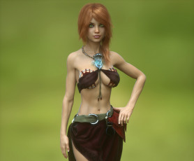 Картинка 3д+графика люди+ people взгляд фон девушка