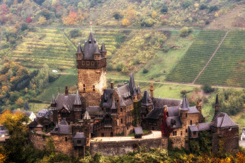 Картинка cochem города замки+германии замок