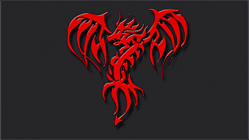 Картинка рисованное минимализм дракон