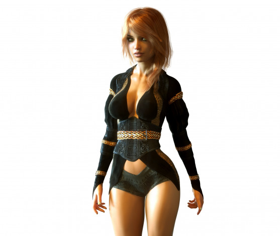 Обои картинки фото 3д графика, люди , people, фон, взгляд, девушка