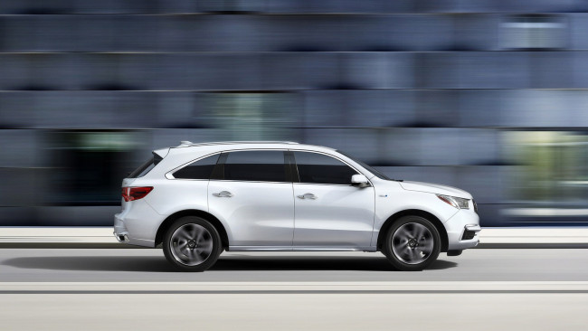 Обои картинки фото acura mdx 2017, автомобили, acura, белая, 2017, mdx