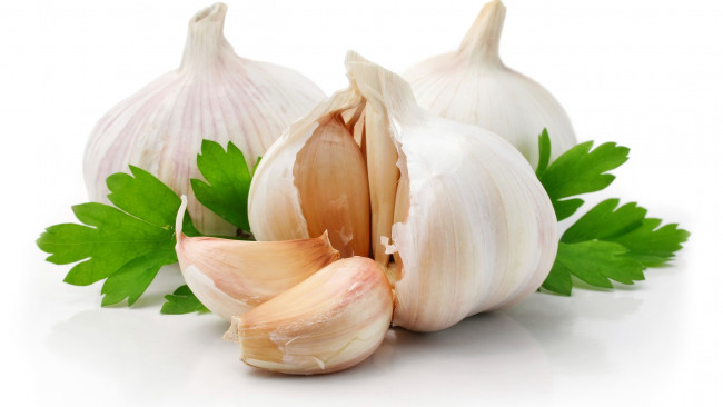 Обои картинки фото еда, Чеснок, зубчики, макро