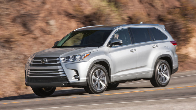 Обои картинки фото toyota highlander 2017, автомобили, toyota, внедорожник, highlander, 2017
