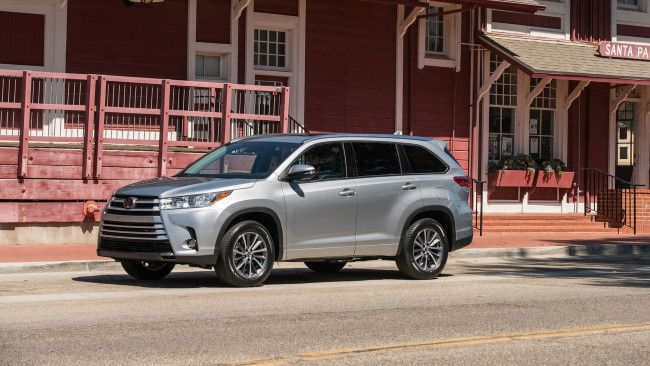Обои картинки фото toyota highlander 2017, автомобили, toyota, 2017, highlander, внедорожник