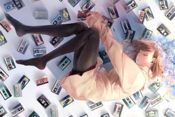 Картинка аниме unknown +другое+ фон взгляд девушка