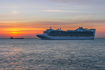 Картинка caribbean+princess корабли лайнеры круиз лайнер