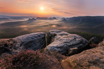 Картинка природа восходы закаты простор