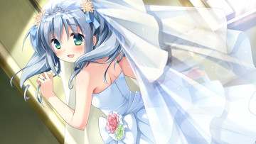 обоя amakoi syrups, аниме, ama koi syrups, взгляд, фон, девушка