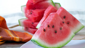 Картинка еда арбуз ломтики