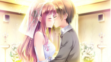 Картинка omoi+o+sasageru+otome+no+melody аниме фон взгляд девушка