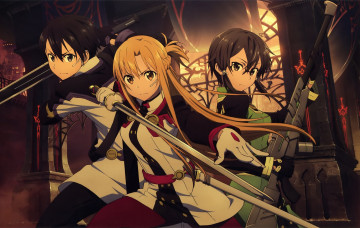 Картинка аниме sword+art+online sword art online мастера меча онлайн