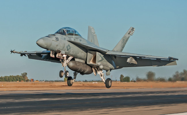 Обои картинки фото boeing fa-18f super hornet, авиация, боевые самолёты, ввс