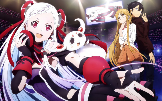 Обои картинки фото аниме, sword art online, мастера, меча, онлайн, sword, art, online