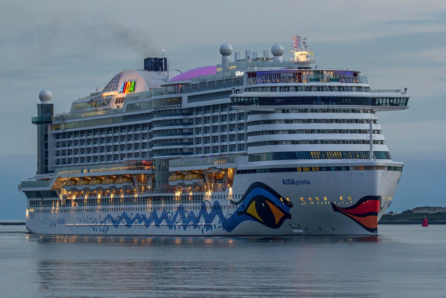 Обои картинки фото aidaprima, корабли, лайнеры, круиз, лайнер