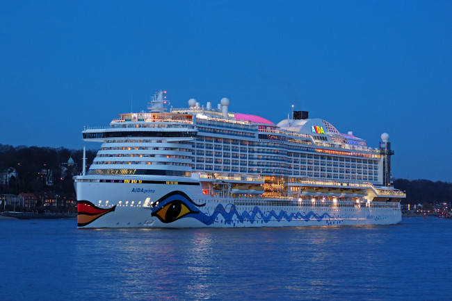 Обои картинки фото aidaprima, корабли, лайнеры, лайнер, круиз
