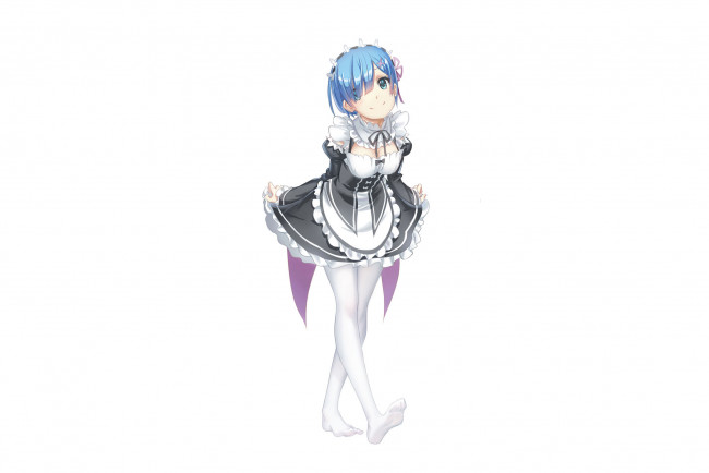 Обои картинки фото аниме, re,  zero kara hajimeru isekai seikatsu, фон, взгляд, девушка