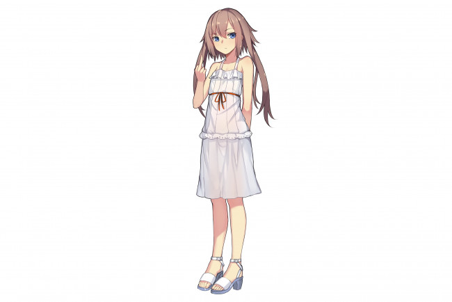 Обои картинки фото аниме, unknown,  другое , фон, взгляд, девушка