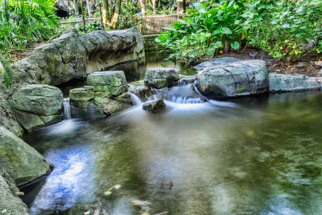 Обои картинки фото природа, парк, камни, водоем