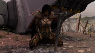 Картинка 3д+графика фантазия+ fantasy взгляд девушка фон