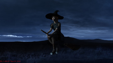 Картинка 3д+графика праздники+ holidays девушка взгляд фон