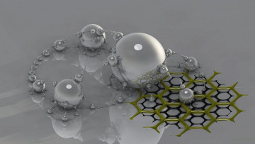 Картинка 3д+графика шары+ balls pong interloper обьекты компьютерная графика серый фон шары