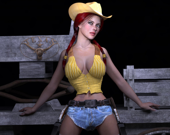 Обои картинки фото 3д графика, люди , people, фон, взгляд, девушка